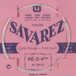 Savarez Traditionals Red High Tension Single Ny...
