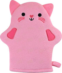 Standelli Baby Bath Glove Cat Pink 1pcs