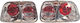 Autoline Taillights for Honda Civic 4D 1996 2pcs