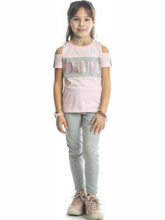 Joyce Kids Set with Leggings Summer 2pcs Pink