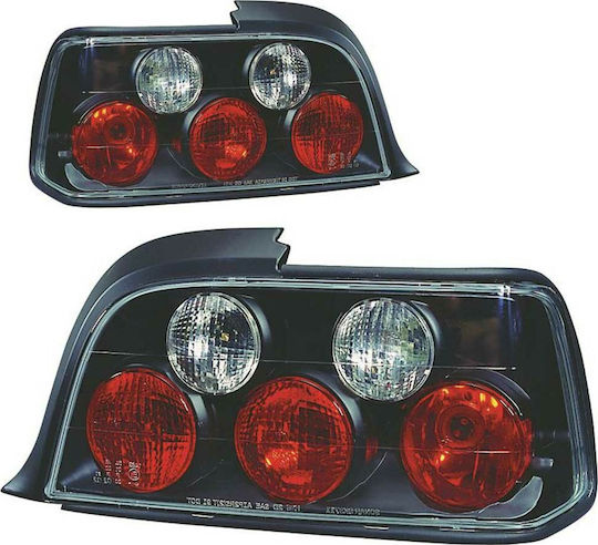 Autoline Задни светлини за BMW Серия 3 / E36 2D черно 1996 1бр