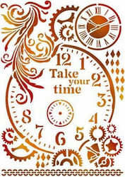 Stamperia Schablonen Designs Take Your Time