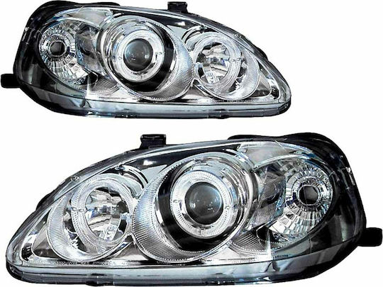 Autoline Front Lights for Honda Civic 1999