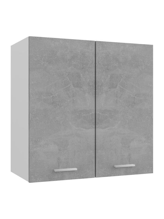 Wall Cabinet Γκρι L60xW31xH60cm