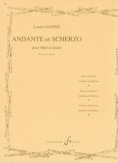 Gerard Billaudot Louis Ganne - Andante & Scherzo за Пиано / Вятърни инструменти Флейта