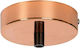 VK Lighting Ceiling Rose for Lighting Fixtures Metallic Pink Copper Pink 01001-145144