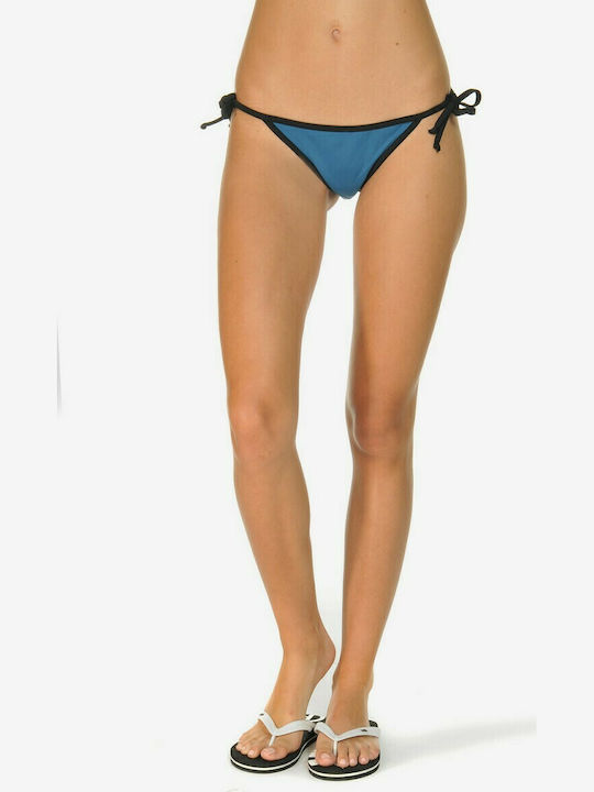 BodyTalk 171-908844 Bikini Slip with Ties Blue ...