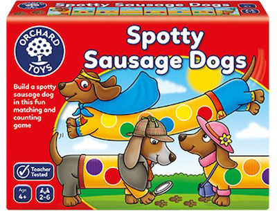 Orchard Настолна Игра Spotty Sausage Dogs за 2-6 Играчи 4+ Години 104