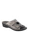 Naturelle 30242N Women's Flat Sandals Anatomic in Gray Color