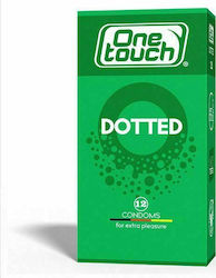 One Touch Προφυλακτικά Dotted 12τμχ με Ραβδώσεις Natural