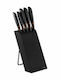 Fiskars Knife Set with Block from Stainless Steel 5pcs