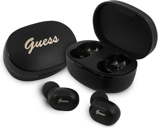 Guess GUTWST30 In-Ear Bluetooth-Freisprecheinrichtung Kopfhörer mit Ladeetui Schwarz
