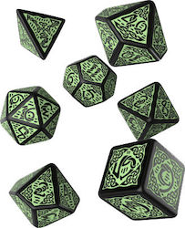 Q Workshop Celtic 3D Revised Dice Set Würfel Sc...