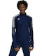 Adidas Tiro 21 Women's Athletic Blouse Long Sleeve with Zipper Navy Blue