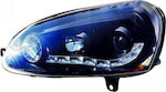 Diederichs Dayline Μπροστινά Φανάρια Led για Volkswagen Golf / Jetta / Passat Variant Black 2τμχ