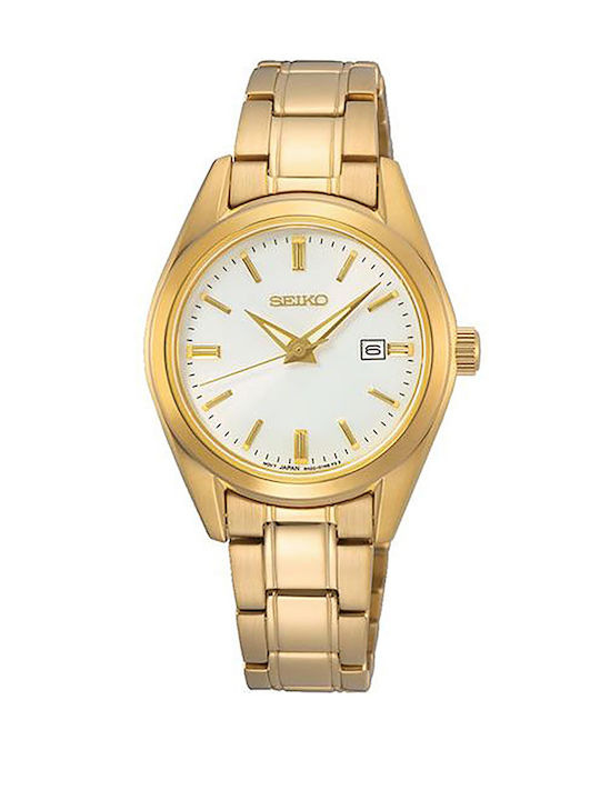 Seiko Damen Uhr mit Gold Metallarmband