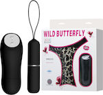 Baile Wild Butterfly Vibrator for Couples with Remote Control BW-012009 Leopard & Black