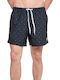 Men's Swimwear Shorts Navy Blue with Patterns