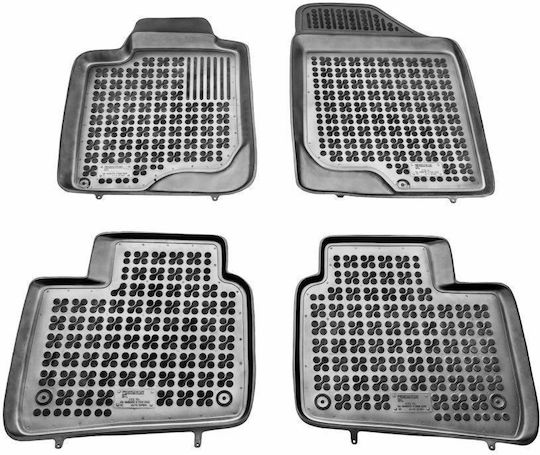 Rezaw Plast Set of Front and Rear Mats 4pcs Tray Type for Kia Magentis 2006-2012 Black