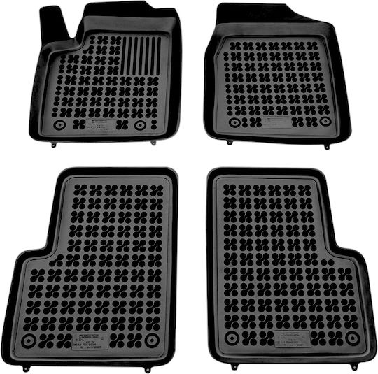 Rezaw Plast Set of Front and Rear Mats 4pcs Tray Type for Ford Ka 2008-2016 Black