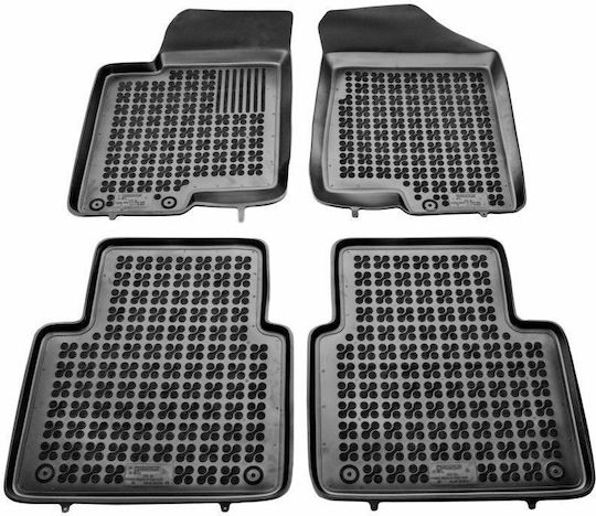 Rezaw Plast Set of Front and Rear Mats 4pcs Tray Type for Hyundai Sonata 2005-2019 Black