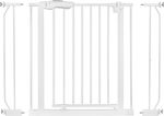 Ricokids Safety Gates made of Metal in White Color 105x78cm 1pcs