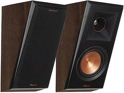 Klipsch RP-500SA Dolby Atmos Ζεύγος Ηχείων Hi-Fi Τοίχου 75W 2 Δρόμων Π17.3xΒ28.4xΥ18.8εκ. Καρυδιά