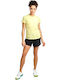 Saucony Stopwatch Damen Sportlich T-shirt Gelb