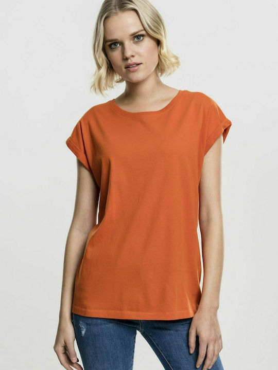 Urban Classics TB771 Women's T-shirt Orange
