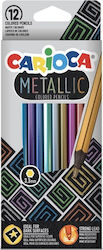 Carioca Metallic Pencils Set 12pcs