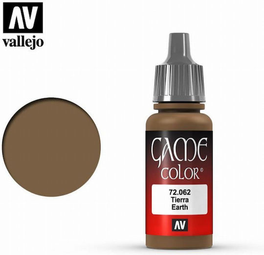 Acrylicos Vallejo Game Model Making Paint Earth 18ml