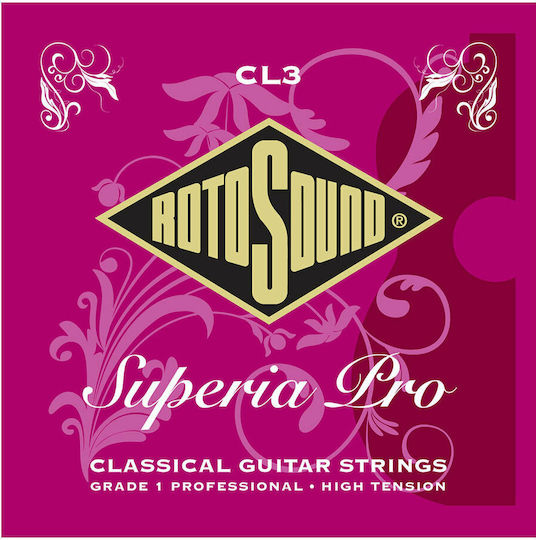 Rotosound Superia Classical Pro Μονές Χορδές Nylon Κλασικής Κιθάρας 6τμχ High Tension