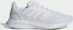 Adidas Run Falcon 2.0 Γυναικεία Αθλητικά Παπούτσια Running Λευκά