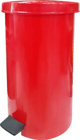 Cyclops Waste Bin Waste Plastic with Pedal Red 35lt 1pcs