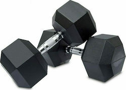 E-Fit Rubber Set of Hexagon Dumbells 2 x 10kg