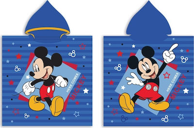 Dimcol Poncho de plajă pentru copii Mickey 100 x 50cm.