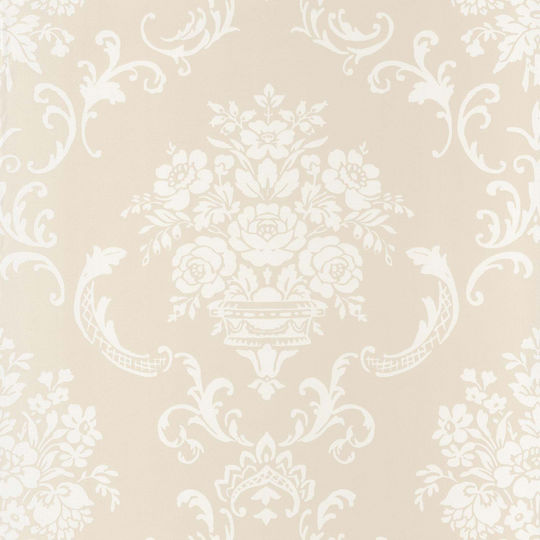 Wall Wallpaper Fabric Beige 1000x53cm Wall Wallpaper Fabric Beige 1000x53cm