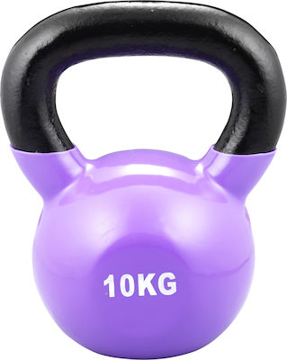 Kettlebell Aus Vinyl 10kg Lila