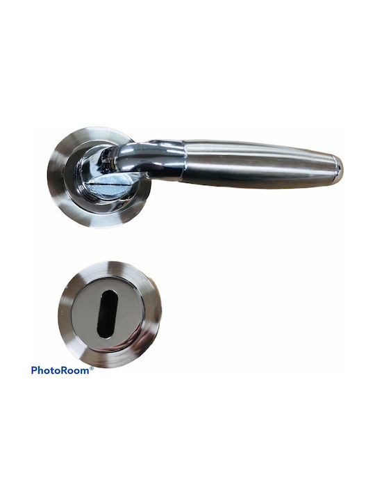 Nickel door handle (pair) 527