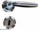 Nickel door handle (pair) 527