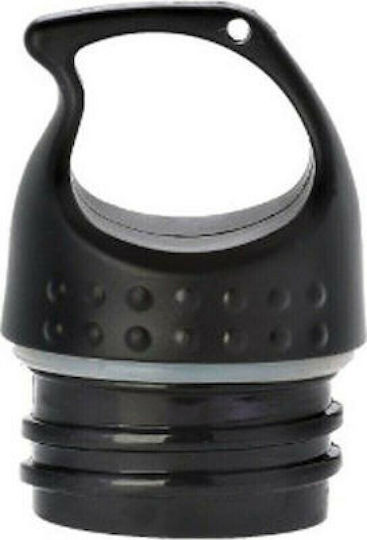 Ecolife Spare Lid for Thermos 600ml made of Plastic Black