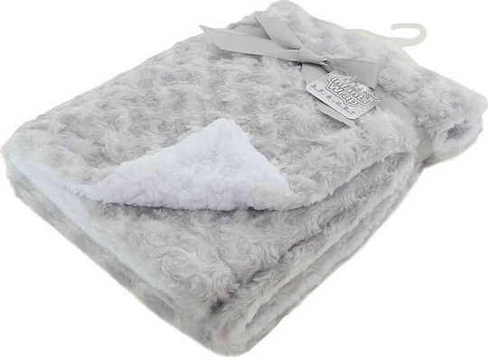 Soft Touch Blanket Nursery Swaddling Blankets Deluxe Velvet Gray 70x100cm