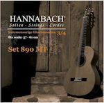 Hannabach Set of Strings for Classic Guitar 890 Classical 3/4 57-61"