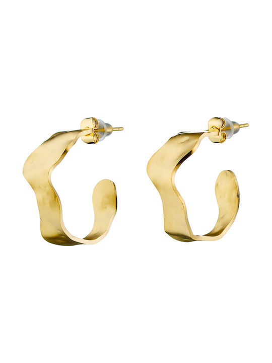 Bode Earrings Hoops made of Steel Gold Plated