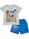 Hashtag Kinder Set mit Shorts Sommer 2Stück Gray