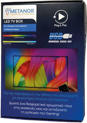 Metanor Ταινία LED Τροφοδοσίας USB (5V) RGB Μήκους 2m Σετ με Τηλεχειριστήριο και Τροφοδοτικό Τύπου SMD5050