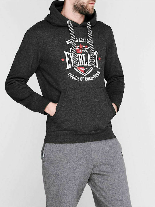 Everlast Herren Sweatshirt mit Kapuze und Taschen Charcoal