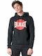 Everlast Herren Sweatshirt mit Kapuze und Taschen Schwarz