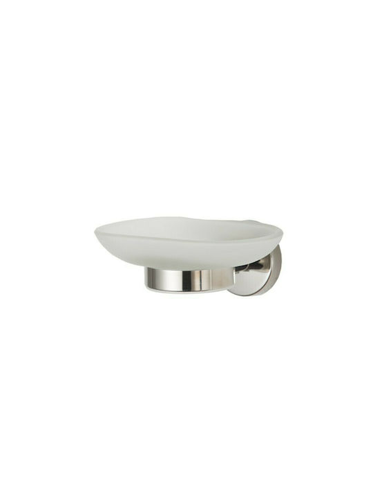 Tema Tenox Glass Soap Dish Wall Mounted Silver