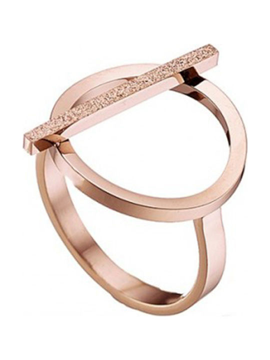 Women's Ring from Steel Gold Plated